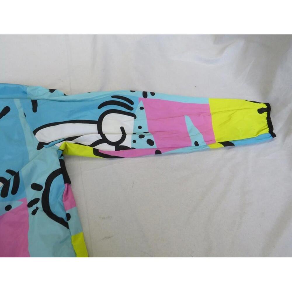 Reason Men’s RELAX ANORAK 80s Colorful Pullover Hoodie Windbreaker Jacket Large - Picture 16 of 16